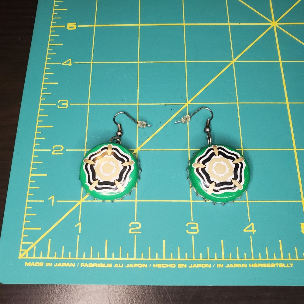 Earrings - bottle cap